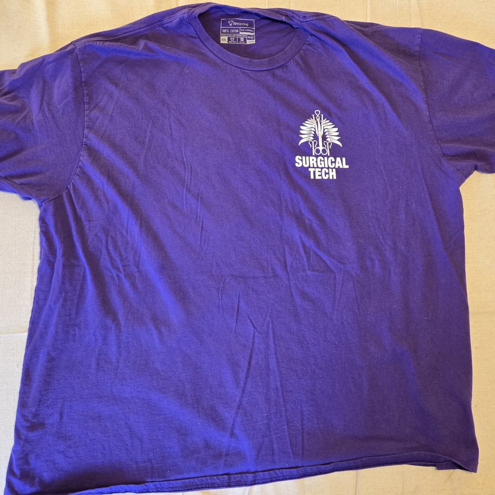 Teespring Surgical Tech T-Shirt Unisex 4XL Purple